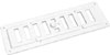 Air vent louvered 9"x3"plastic-white