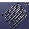30cm 7mm heavy duty zinc plated skewer tent peg with hook