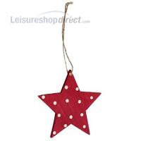 Christmas Retrospot Star - Wood