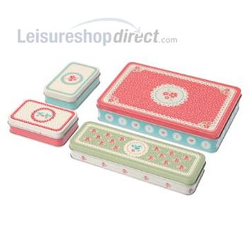 Set of 4 Knick-knack Tins Doily