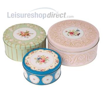 SET OF 3 REGENCY CAKE TINS