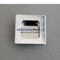 Inset Handle Polished Chrome Effect - Zinc Alloy