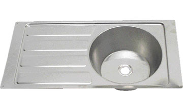 Steelbrite Sink And Drainer 21 3/4 x 14 inch
