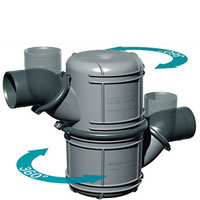 Plastic waterlock type NLP75, vetus, accessories