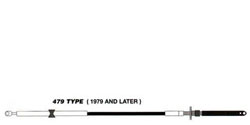 Teleflex OMC 479 Control Cable - Standard, teleflex steering systems, accessories