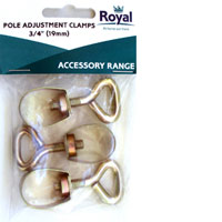 Royal Accessory Pole Adjusment Clamps 3/4 (19mm)