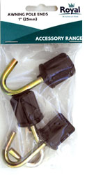 Royal Accessory Awning Pole Ends 1"(25mm)