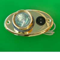 Bezel spotlight - brass finish