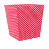 Babyface Red Spotty Fabric Covered Bin