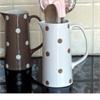 Beautiful Large Jug- White With Brown Spots