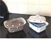 Butterdish- White With Brown Spots