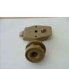 Toilet door lock with knob