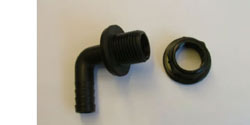 Tank fitting elbow for 1/2
