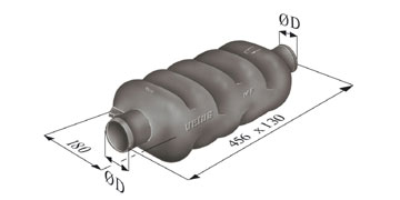 Vetus Muffler Type MP100 - Dia. 102mm