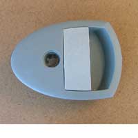 Exterior lock handle - no lock barrel