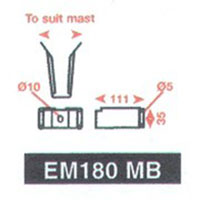 EM180 Mount Bracket Mast