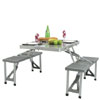 Aluminium folding Table and Stools