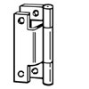 Hinge Cranked 50mm Pair