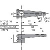 Vetus Aluminium rudder arm for Ø 40 mm rudder shaft