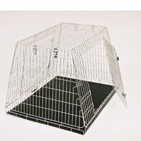 MTM Fold-Flat Dog Crates Sloping