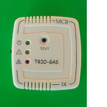 Trio gas alarm - colour ivory
