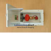Gas outlet box for barbeque