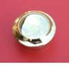 Push button and rosette, gold