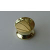 Push button for standard rim lock, gold