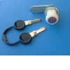 White compartment lock