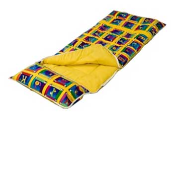 Junior sleeping bag - Pencil Alphabet design