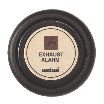 Vetus Dashboard Instrument for exhaust temperature alarm 24V - cream