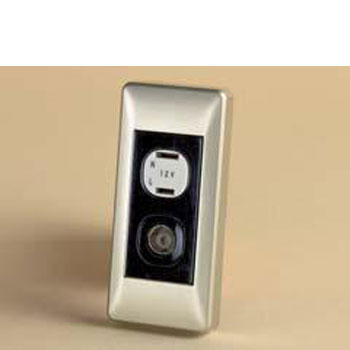 Coaxial and 2 Pin Socket Black / Silver Sand