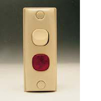 Illuminated Architrave Switch Beige