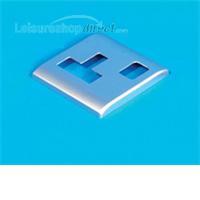 Silver 13 amp Socket Cover