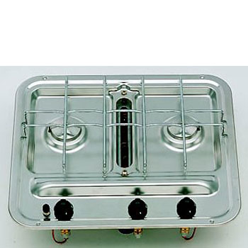SMEV Series 1262 2 Burner Hob with grill, electric ignition