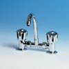 Comet Exclusive mixer tap with short spout and standard control caps - Tulipano 
