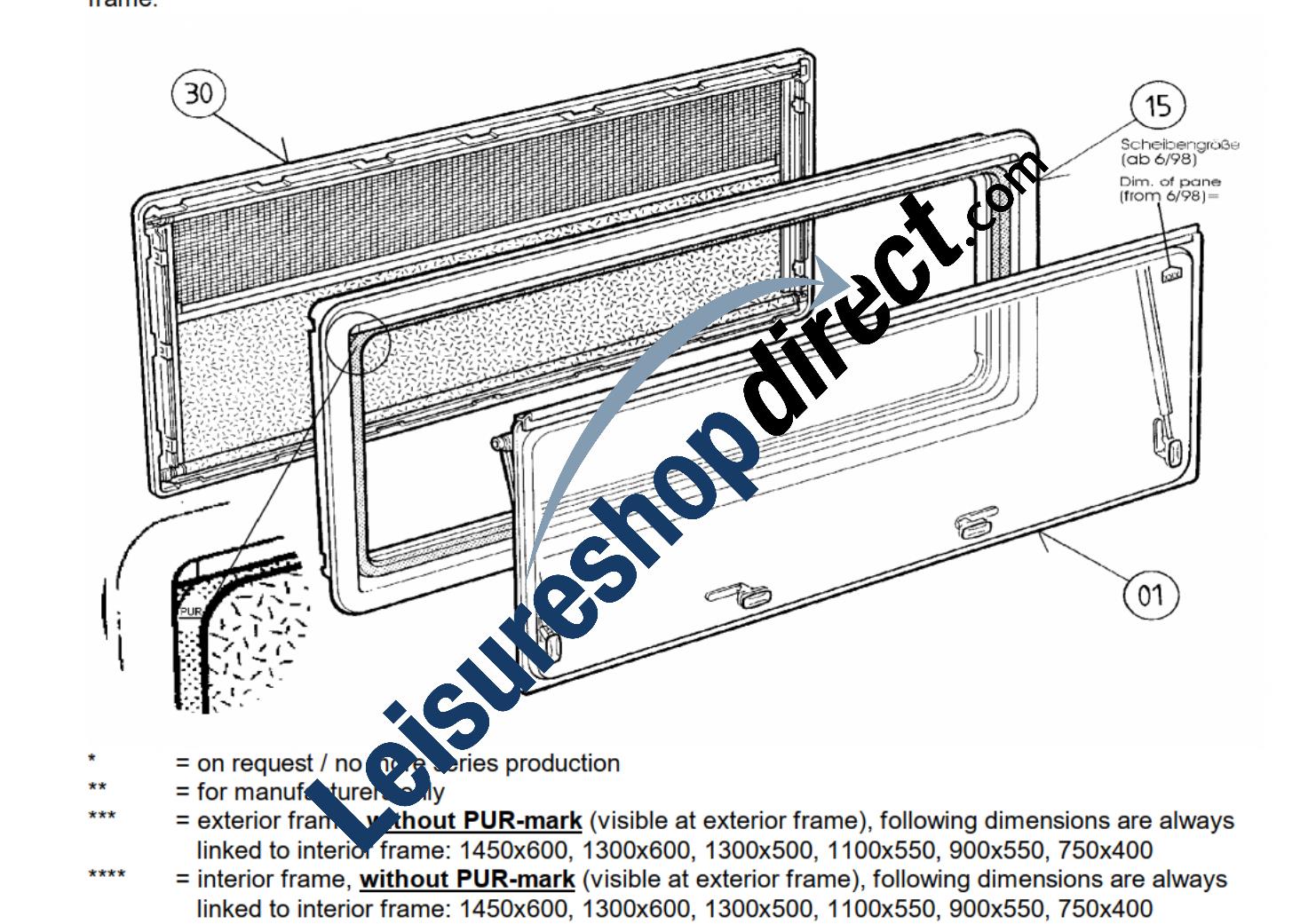 Dometic S4-Window Top Hung and Fixed Window Complete Frames PDF ...