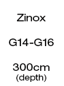 Zinox Frame - 300cm Depth (G14 - G16)