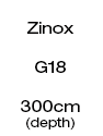 Zinox Frame - 300cm Depth (G18)