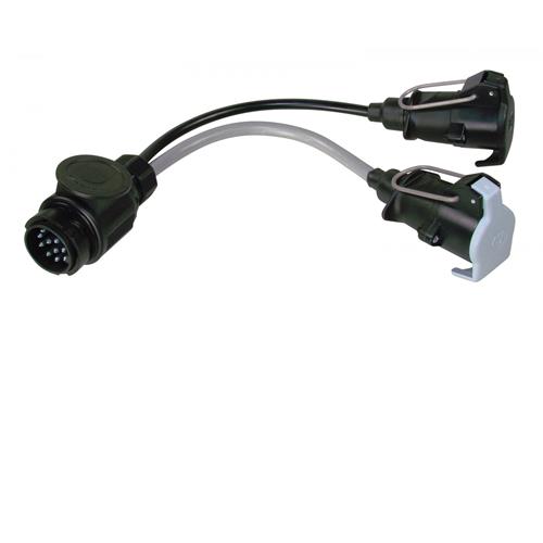 Maypole 13 pin plug to 7 pin Towing Socket Conversion Lead