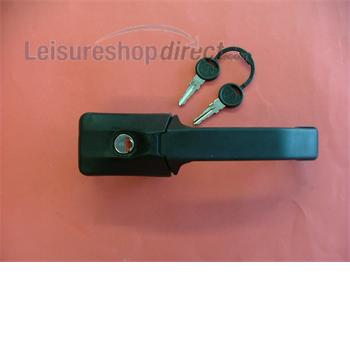 Vertical door handle with lock - consists of 1 x 230178 and 1 x 248312