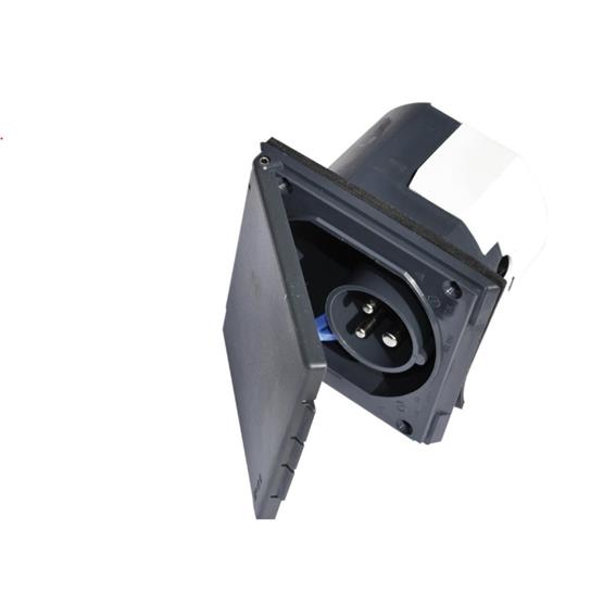 Fawo 240v mains flush hook-up inlet (black) image 3