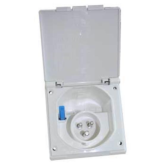 Fawo 230v inlet connection for caravan or motorhome (White) image 1