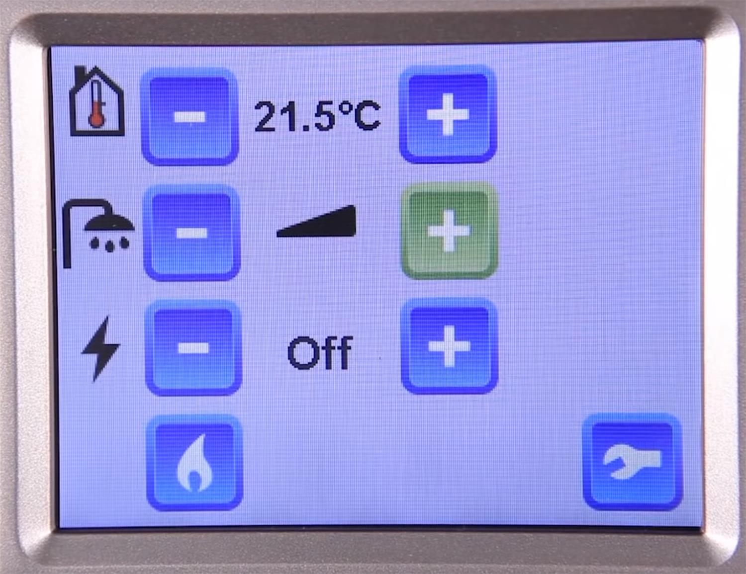 On max, the Alde 3020 control panel will get your boiler to give you a hot water boost for 30 mins.