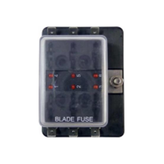 6 Fuse Fusebox with RED Light