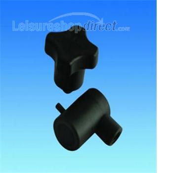 Polyplastic Window Stay Lock Fittings - Black