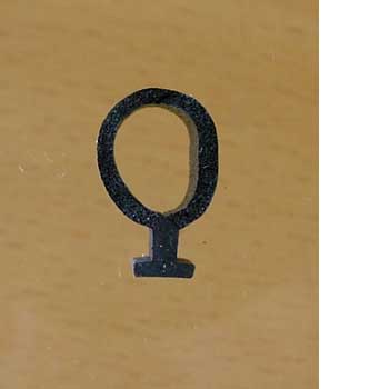 Door seal, tadpole rubber