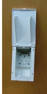 Caravan 13 amp Exterior Outlet Socket- white