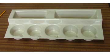 Stepped Cup & Plate Rack for Caravan/Motorhome - Beige