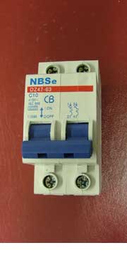 MCB 10amp double pole C10